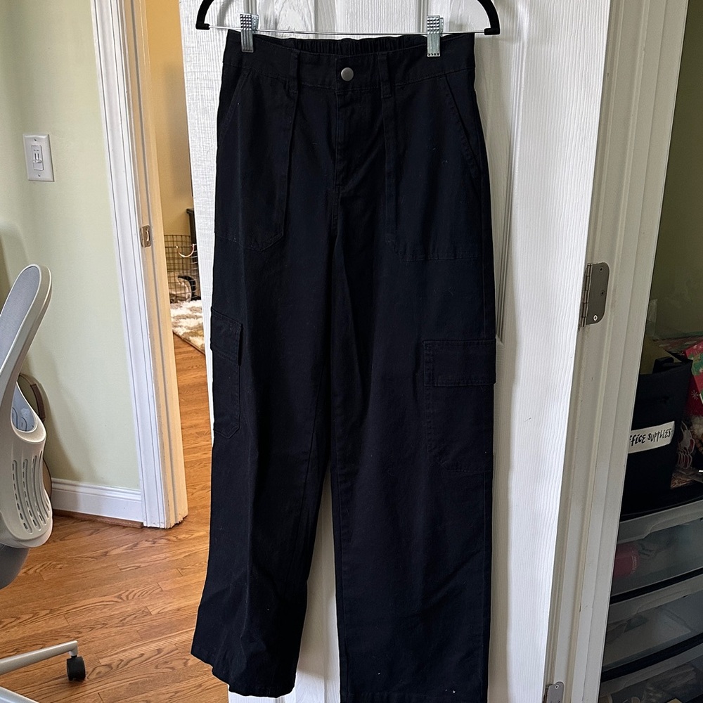 wild fable Black Wide Leg Cargo Pants